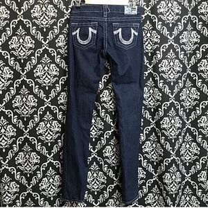 TRUE RELIGION DARK BLUE DENIM JEANS SIZE 27